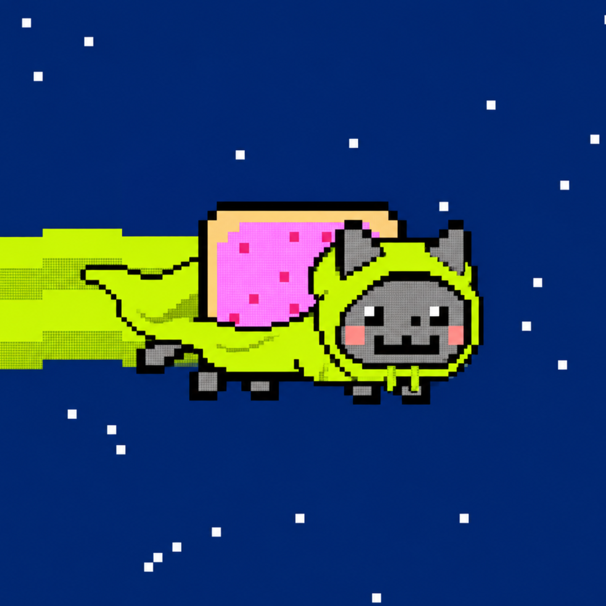NYAN CAT IN HOOD logo